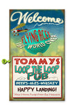 Loop the Loop Pub Wood 18x30