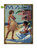 Dreamy Paradise Hula Wood 23x31
