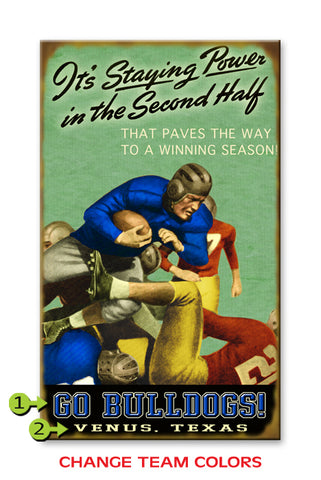 Staying Power (Use line 3 for Jersey Color change) Metal 23x39