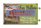 Bed & Breakfast Metal 14x24