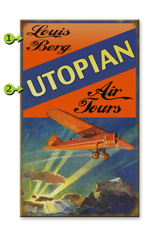 Aviation (Utopia) Metal 18x30