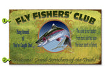 Fly Fisherman's Club Metal 14x24