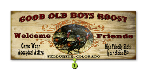 Good Old Boys Roost Wood 17X44