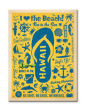 Flip Flop Beach Metal 23x31