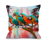 One Bella Casa Paradisio - Multi Throw Pillow by OBC 18 X 18