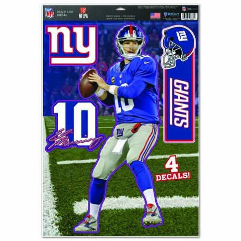 WinCraft NFL New York Giants WCR75416014 Multi-Use Decal, 11