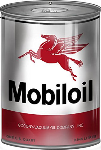 ArtFuzz Socony Mobiloil Can Reproduction Gas Station Metal Sign 12x18