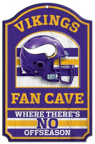 WinCraft NFL Fan Cave Wood Signs
