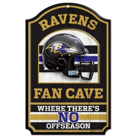 WinCraft NFL Baltimore Ravens 05284010 Wood Sign, 11