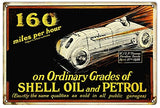 ArtFuzz Shell Grade Motor Oil Reproduction Gas Station Metal Sign 18x30