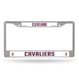 Rico NBA Cavaliers Chrome Frame Sports Fan Automotive Accessories, Multicolor, One Size