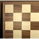 17" Walnut / Maple Veneer Chess Board