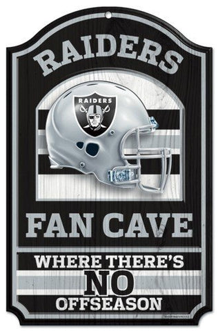 WinCraft NFL Oakland Raiders 05950010 Wood Sign, 11