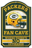 WinCraft NFL Green Bay Packers 05437010 Wood Sign, 11" x 17", Black