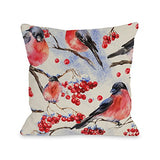 One Bella Casa Bullfinch Pattern - Multi Throw Pillow by OBC 16 X 16