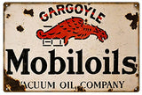 ArtFuzz Gargoyle Motor Oil Reproduction Gas Station Metal Sign 18x30