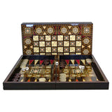 World Wise Mother of Pearl Decoupage Backgammon Set