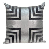 ArtFuzz 20 inch X 7 inch X 20 inch Cool Gray Pillow Cover with Down Insert