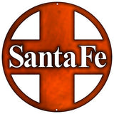 ArtFuzz Santa Fe Railroad Herald Copper Faux Finish