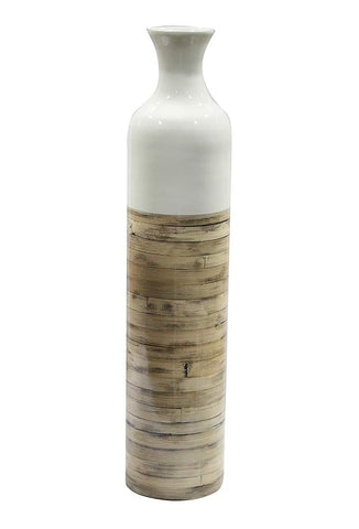 ArtFuzz 7.09 inch Bamboo Vase