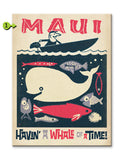 Havin a Whale of a Time Wood 23x31