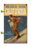 Ski In Ski Couple Wood 18x30