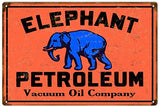 ArtFuzz Elephant Petroleum Motor Oil Reproduction Gas Station Metal Sign 18x30