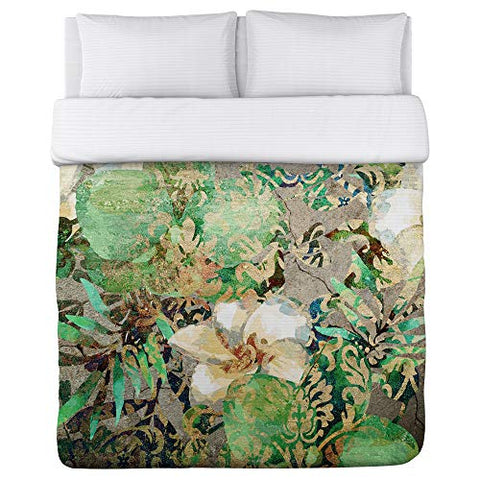 One Bella Casa Equa Floral Wall - Multi Duvet Cover by OBC 88 X 88