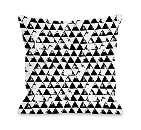 One Bella Casa 74484PL42 Distressed Triangles Pillow by OBC