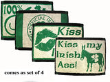 4 Assorted Irish Bar Towels (16" x 11")