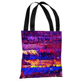 One Bella Casa Connect The Dots - Multi 18" Polyester Tote Bag by OBC 18 X 18