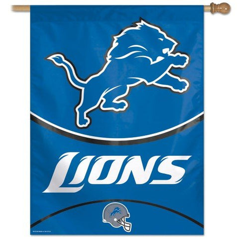 Win-Craft,Inc-McArthur Detroit Lions Banner 28x40 Vertical