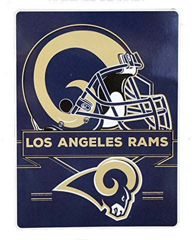 Northwest 0807 Los Angeles Rams NFL Royal Plush Raschel (Prestige Series)