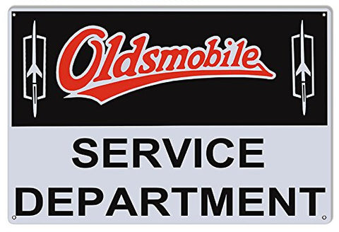ArtFuzz Olsmobile Service Reproduction Garage Shop Metal Sign 18x30