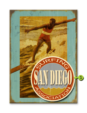 Surfing Association Wood 28x38