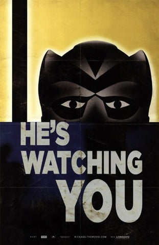 KIckass He's Watching You -Style Movie Poster Print