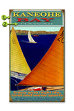 Colorful Gala Sailboats (Hawaii) Wood 14x24