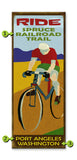 Road Bike Rider Wood 17x44