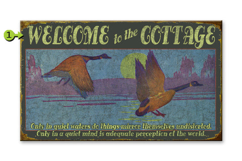 Welcome to the Cottage Metal 23x39