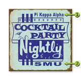 Cocktail Party Nightly Wood 18x18