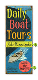 Daily Boat Tours Metal 17x44