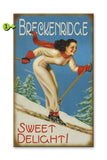 Sweet Delight Skier Metal 18x30