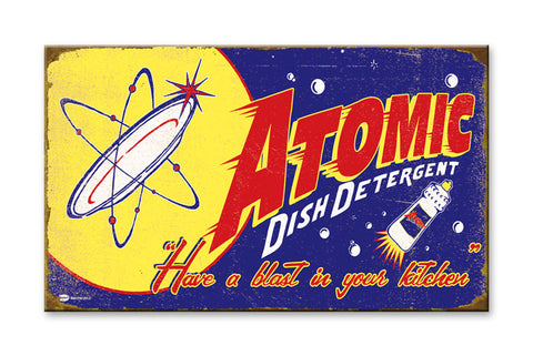 Atomic Dish Detergent Metal 23x39