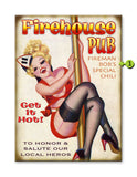 Firehouse Pub Wood 17x23