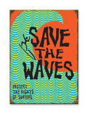 Save the Waves Metal 23x31