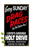 Drag Race Wood 18x30