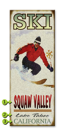 SKI Wood 17x44