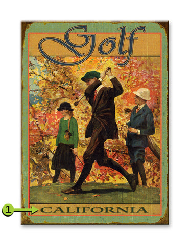 Golf Metal 17x23