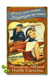 If love was water...I'd give you an ocean Wood 18x30