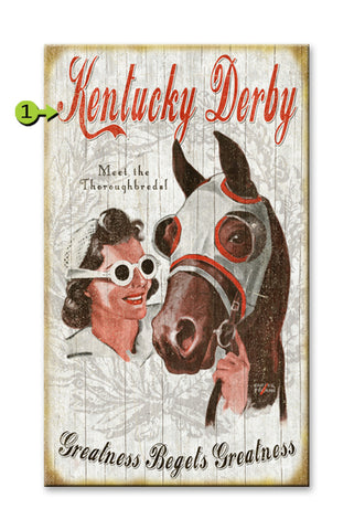 Derby Racehorse Metal 23x39